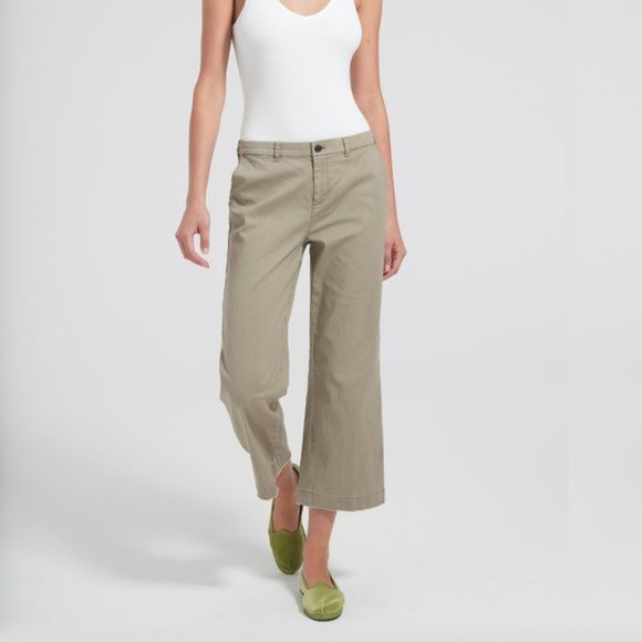 Anthropologie Pants - 🆕ATM Cropped Boyfriend Wide-Leg Pants